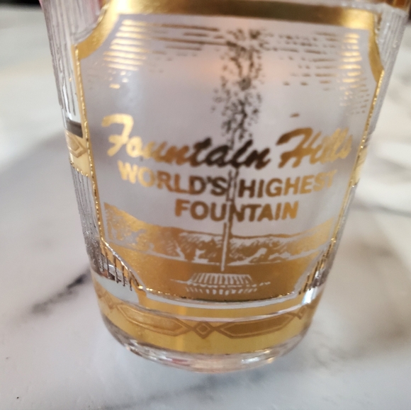 Arizona Textured Glass 22K Culver Gold Shot Glass - Picture 5 of 11